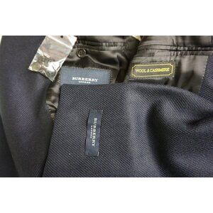 Burberry London Navy Blue Cashmere Blend Woven Sport Coat Jacket 38R 48EU NEW